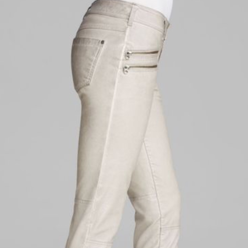 Free People Zipper Detail Moto Jeans